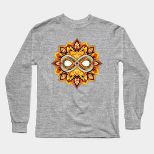 Mandala Orange Yellow 2 Long Sleeve T-Shirt